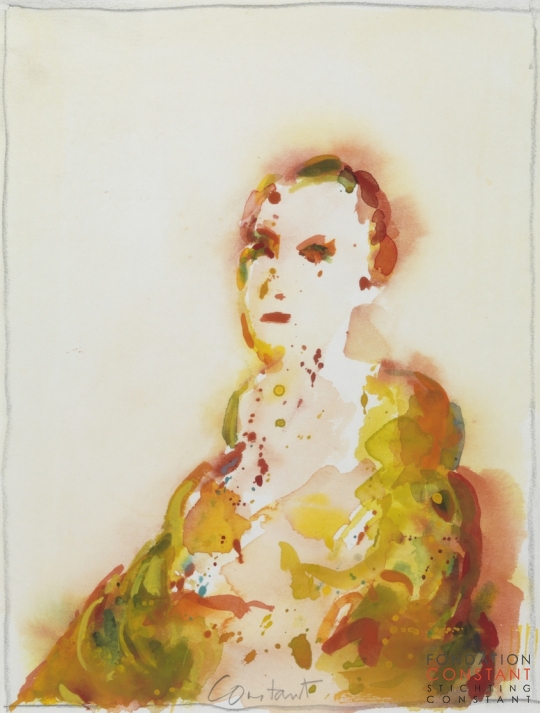 Constant Nieuwenhuys-Portret van een vrouw, 1982