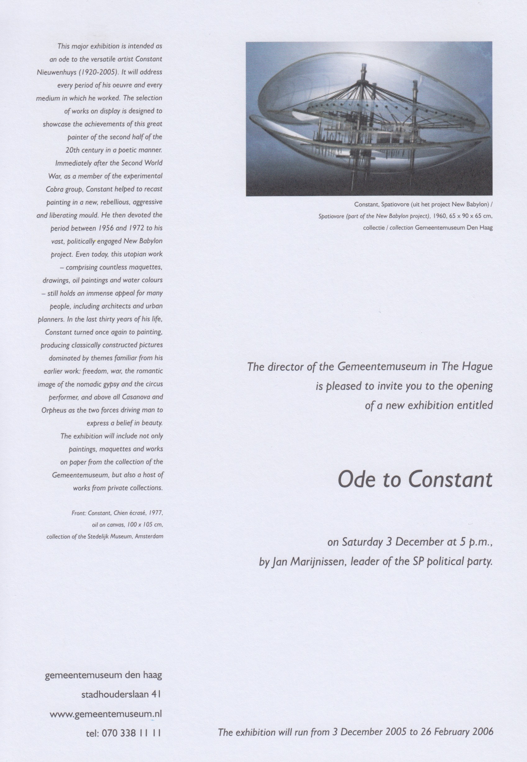 Ode aan Constant | invitation-2