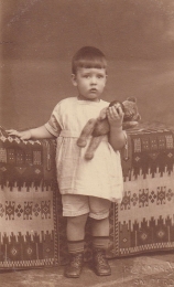 Constant as a baby with bear