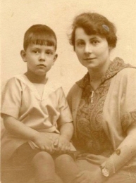 Constant with his aunt, ca 1925