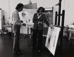 Constant and Fanny Kelk at Wittenburg, 1974-8 photo Victor Nieuwenhuijs