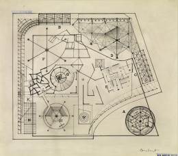 Plattegrond van de gele sector, 1959