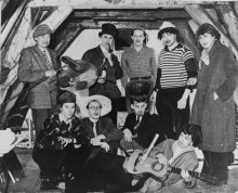 Experimentele Groep at the studio of Karel Appel, 1949