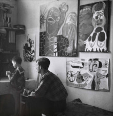 Victor and Constant at home, 1949