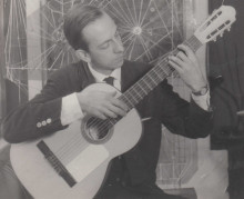 Constant playing guitar, ca 1955