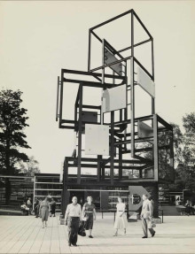 Monument voor de wederopbouw E55 R'dam, 1955
