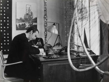 Constant Nieuwenhuys-Constant in his studio, ca 1959
