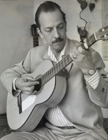 Constant playing guitar, 1963