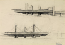 Constant Nieuwenhuys-Schets voor hangende sector, 1964