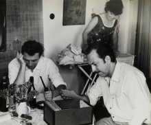 Constant Nieuwenhuys-Christof Caspari and Constant in Köln, 1965