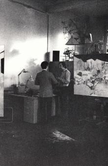 Constant and Daniël Gervis at the studio Wittenburg