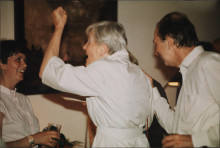 Constant with Adèle and his daughter, Eva, 1985 ca