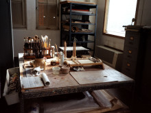 Constant Nieuwenhuys' workstation, 1999