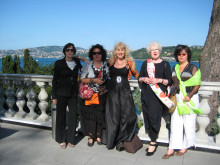 The Cobra girls during the Cobra exhibition at the Sakip Sabanci Museum in Istanbul, 2012.