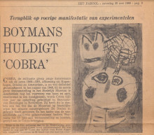Boymans Huldigt 'COBRA'