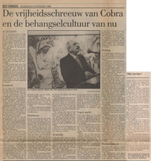 De vrijheidschreeuw van Cobra en de behangselcultuur van nu