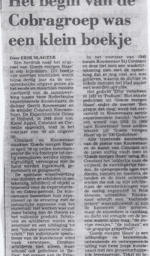 Het begin van de Cobragroep was een klein boekje