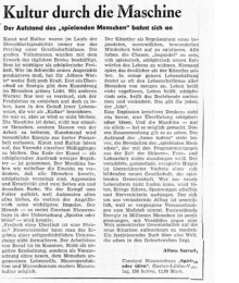 Kultur durch die Maschine
