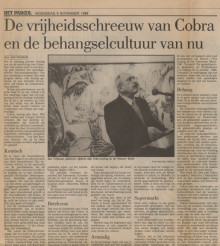 De vrijheidsschreeuw van Cobra en de behangsel cultuur van nu