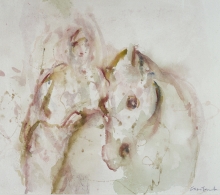 Constant Nieuwenhuys-Femme et cheval, ca 1987