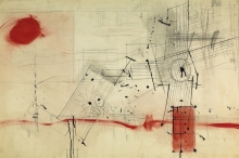 Constant Nieuwenhuys-Schets voor plattegrond, 1963