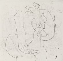 Constant Nieuwenhuys-Vrouw met dildo, 1971