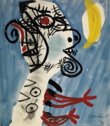 Constant Nieuwenhuys-Hoofd en maan, 1949