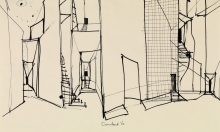 Constant Nieuwenhuys-Interieur met trappen, 1962