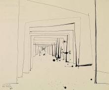 Constant Nieuwenhuys-Labyrintisch interieur, 1960