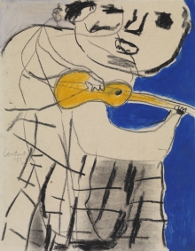 Constant Nieuwenhuys-Man met gitaar, 1951