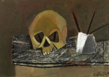 Constant Nieuwenhuys-Stilleven met schedel, 1946
