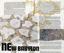 Constant Nieuwenhuys-Theorie collage New Babylon no. 1, 1974