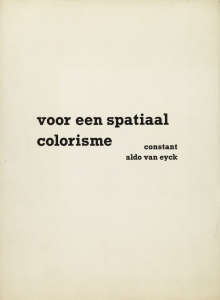 Constant Nieuwenhuys-VOOR EEN SPATIAAL COLORISME, pag 00A Omslag, 1953