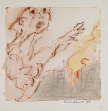 Constant Nieuwenhuys-Voorstudie De brand 4, 1986